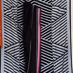 Retro black track pants